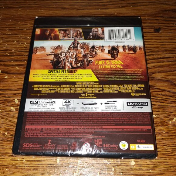 Furiosa (A Mad Max Saga 4K Ultra HD, 2024, Canadian) Anya Taylor-Joy - Picture 2 of 3